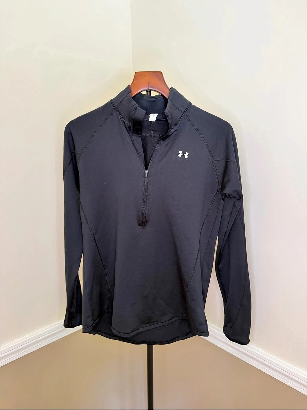 Under Armour ColdGear Half Zip Pullover Black Size m